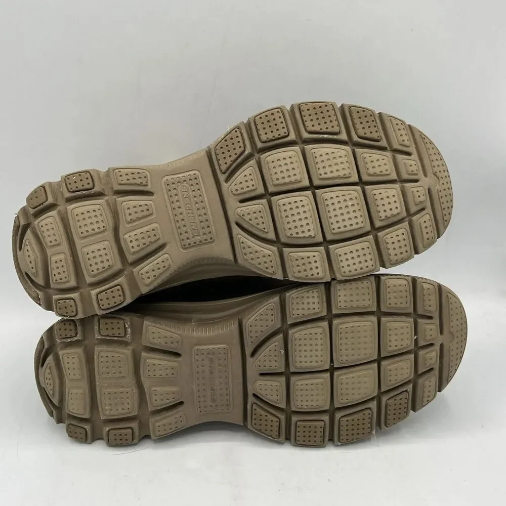 Skechers Relaxed Fit Air Cooled Memory Foam Brown Slip On Shoes Womens Size 9.5
